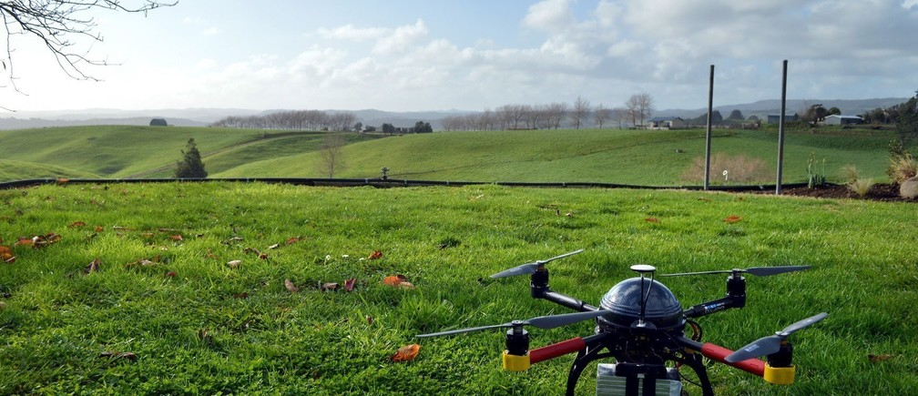 image of drone and a landscape